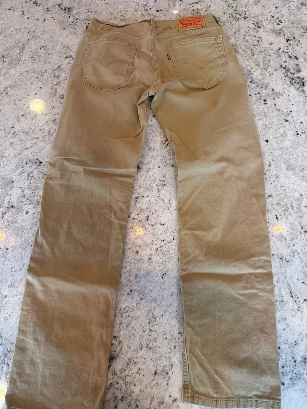 Levi's Men's Straight Leg Jeans Tan 30x32